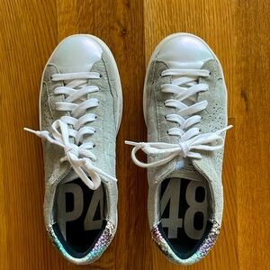 P448 fashion Italian sneakers gray suede. Worn only a handful of times.